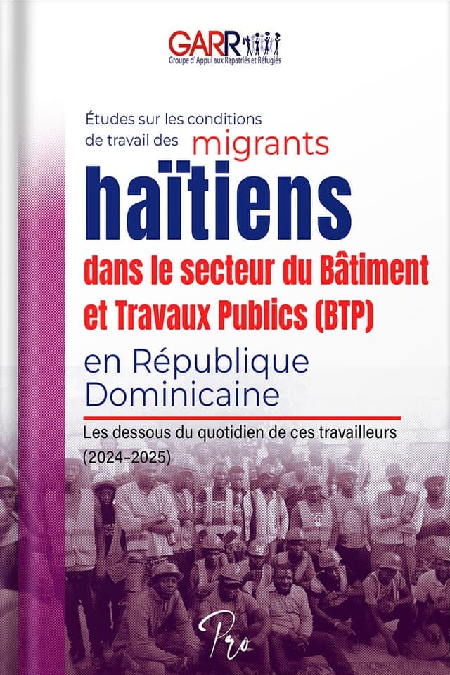 Couverture du livre « Études sur les conditions de travail des migrants haïtiens dans le secteur BTP en République Dominicaine »